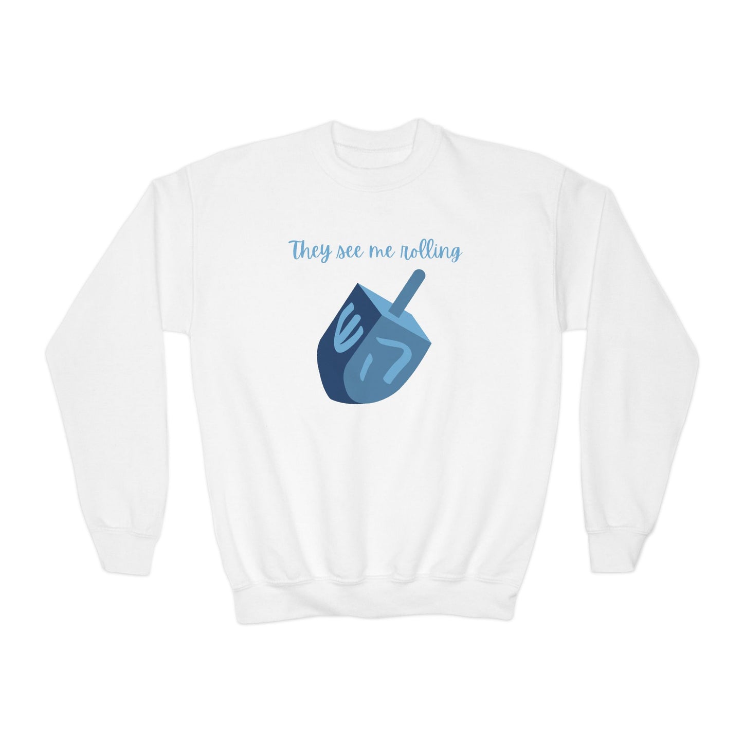 Kids Dreidel Crewneck Sweatshirt