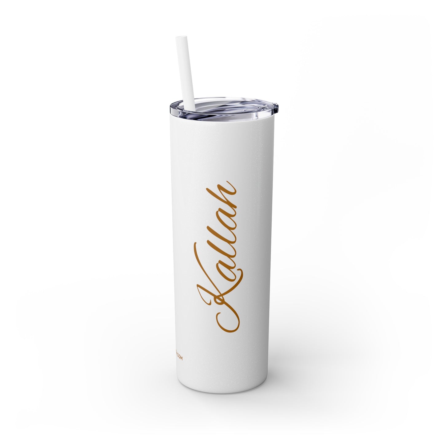 Kallah Tumbler with Straw, 20oz, Gold letters
