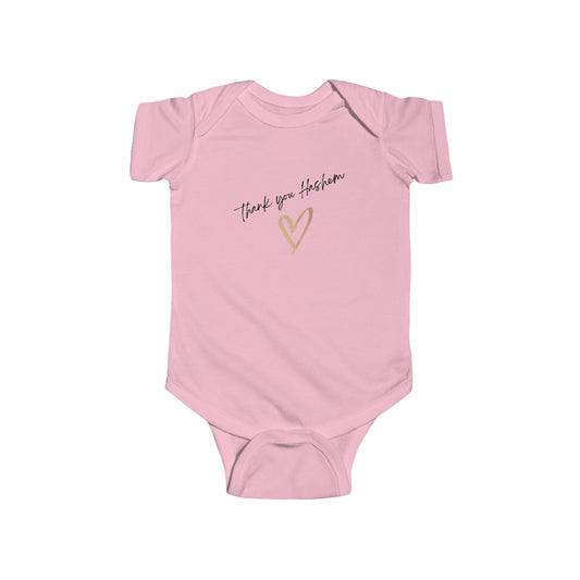 Infant Thank You Hashem Short Sleeve Jersey Bodysuit