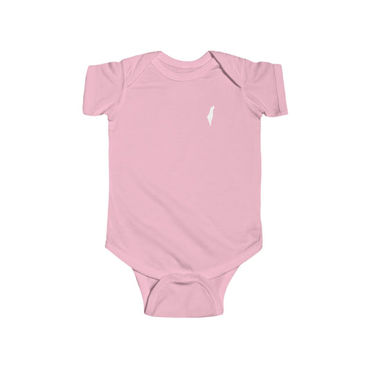 Infant Map of Israel - Minimalist Design Jersey Bodysuit