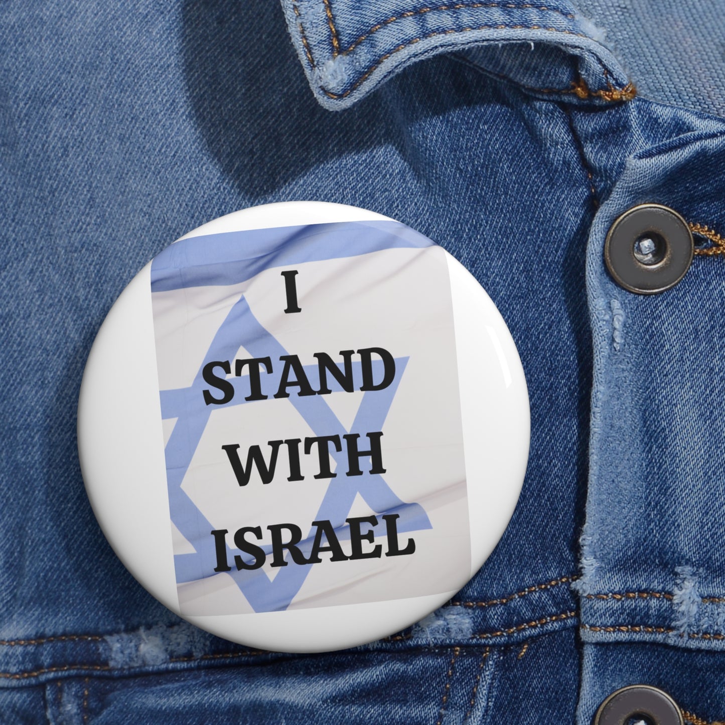 I stand with Israel - Pin Buttons