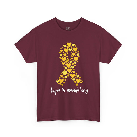 Hersh's Mother teaches us "HOPE IS MANDATORY" Adult Unisex Jersey Short Sleeve Tee