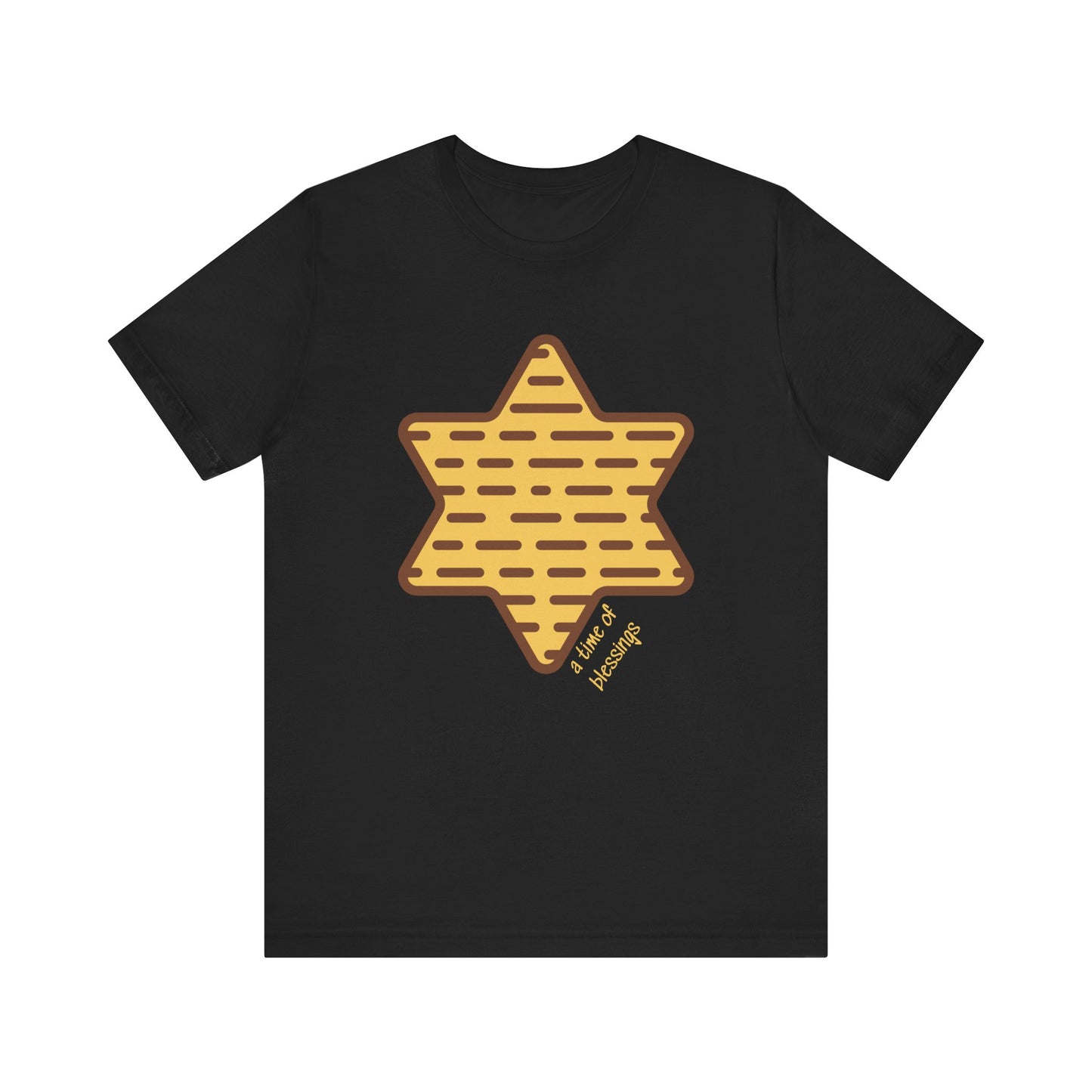 Adult Matza Magen David, Time of Blessings Short Sleeve t-shirt